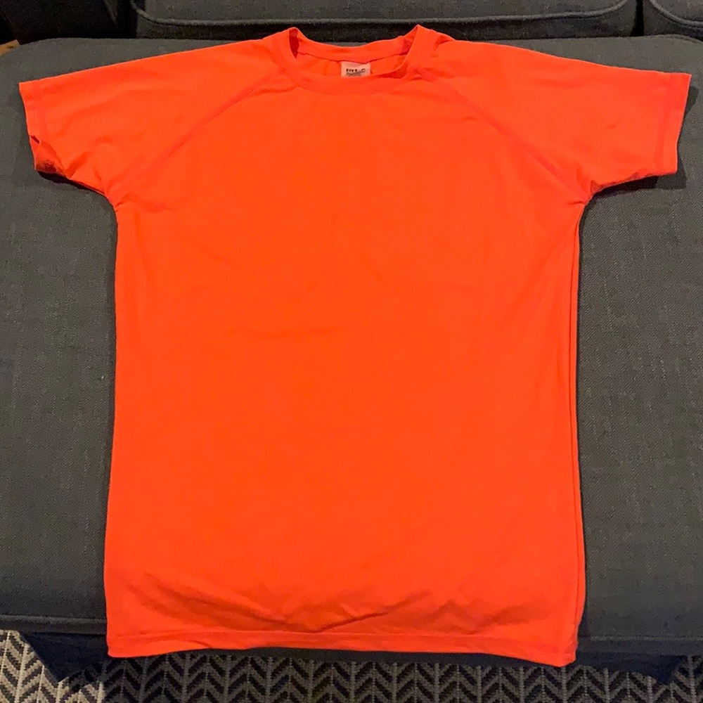Boy’s Swim Orange Rash Guard, Size Large